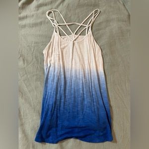 American eagle soft and sexy blue ombré stewpot tank